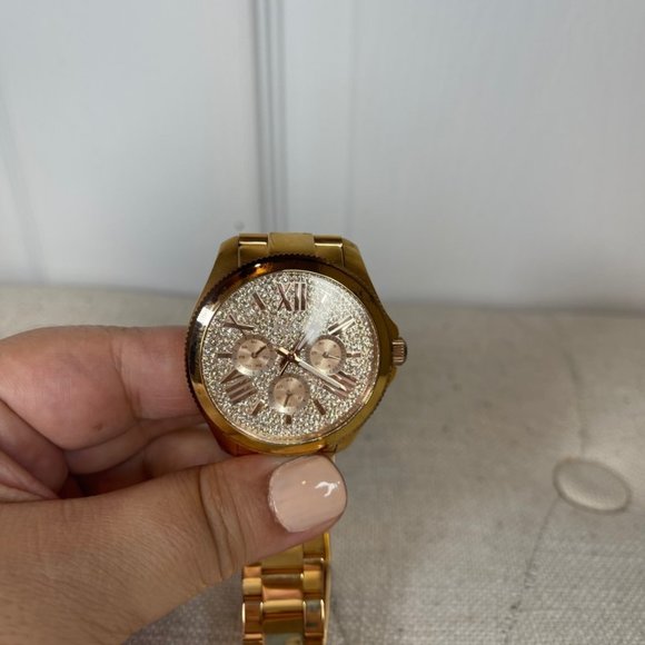 Fossil Cecile Multi-Function Rose Crystal-set Dial Rose Gold-tone Watch - Picture 9 of 9